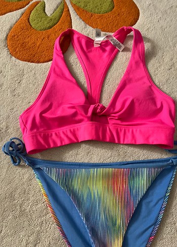 m Beden çeşitli Renk Renkli Bağcıklı Bohem Bikini Takımı