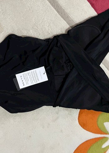 Siyah Drapeli Kadın Mayo - Görsel 7