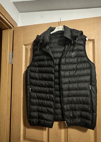 Siyah Erkek Kapüşonsuz Şişme Yelek - Görsel 2