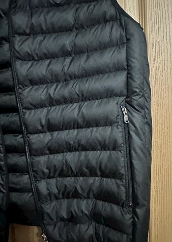 Siyah Erkek Kapüşonsuz Şişme Yelek - Görsel 5