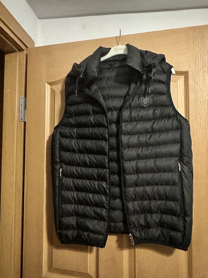 Siyah Erkek Kapüşonsuz Şişme Yelek - Görsel 4