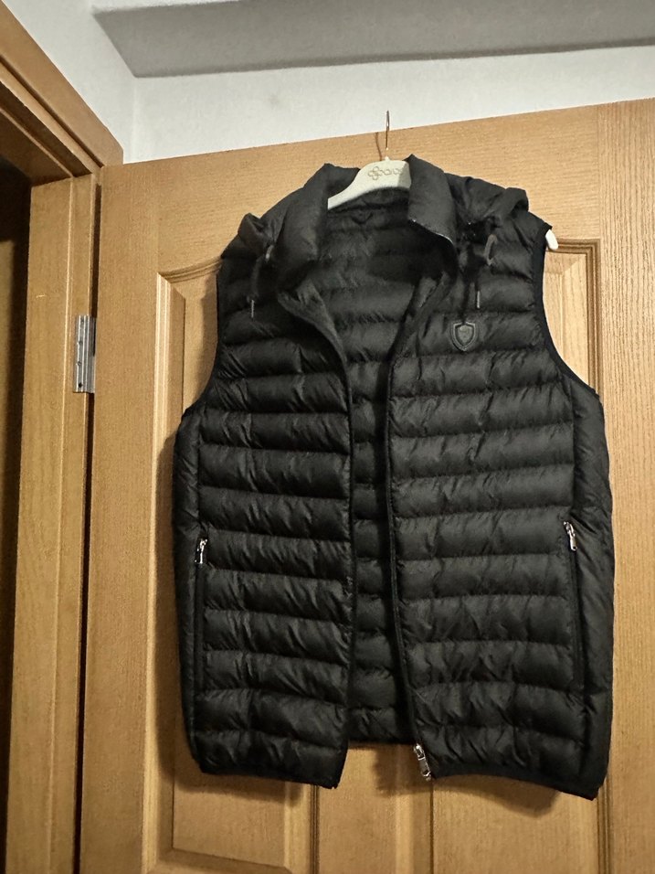 Siyah Erkek Kapüşonsuz Şişme Yelek - Görsel 2