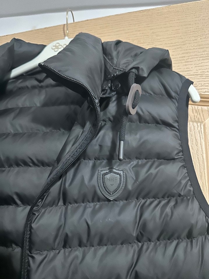 Siyah Erkek Kapüşonsuz Şişme Yelek - Görsel 3