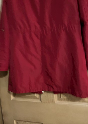 Bordo Midi Boy Kadın Yağmurluk - Görsel 6