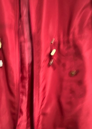 Bordo Midi Boy Kadın Yağmurluk - Görsel 4