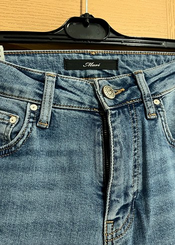 Pembe Midi Boy Dar Kesim Kadın Kot Pantolon - Görsel 5