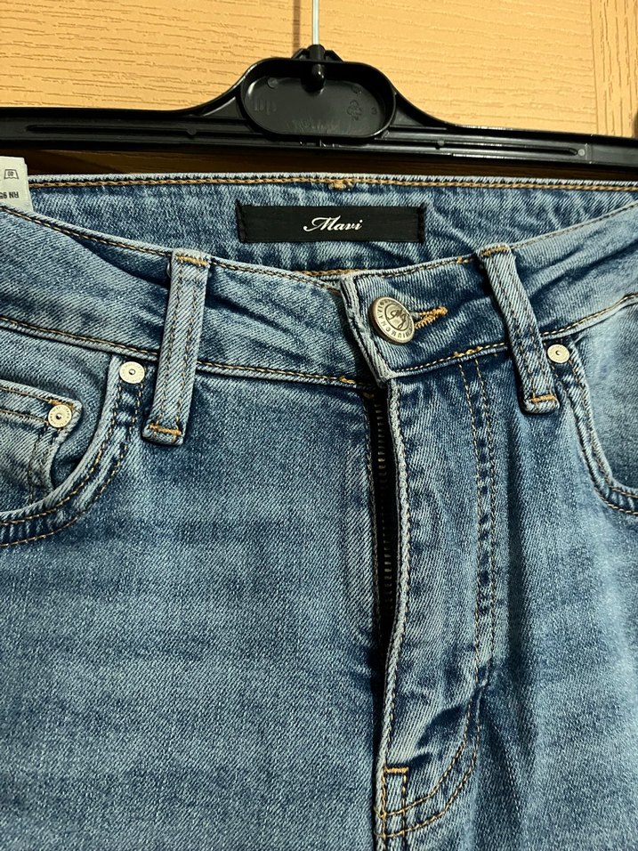 Pembe Midi Boy Dar Kesim Kadın Kot Pantolon - Görsel 5