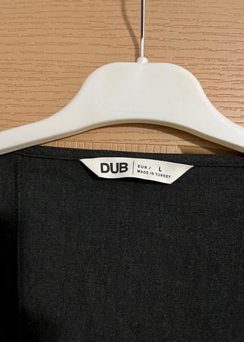 Siyah Midi Uzun Kollu Keten Elbise - Görsel 2