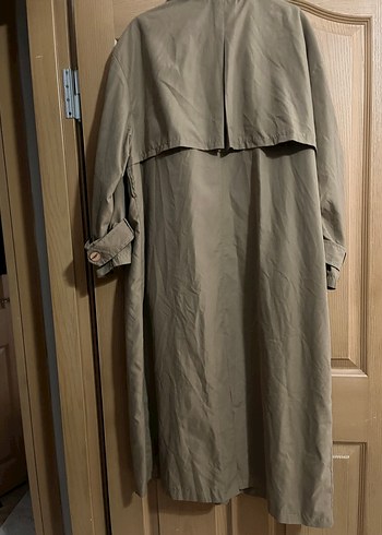 Bej Uzun Kadın Trençkot - Görsel 4