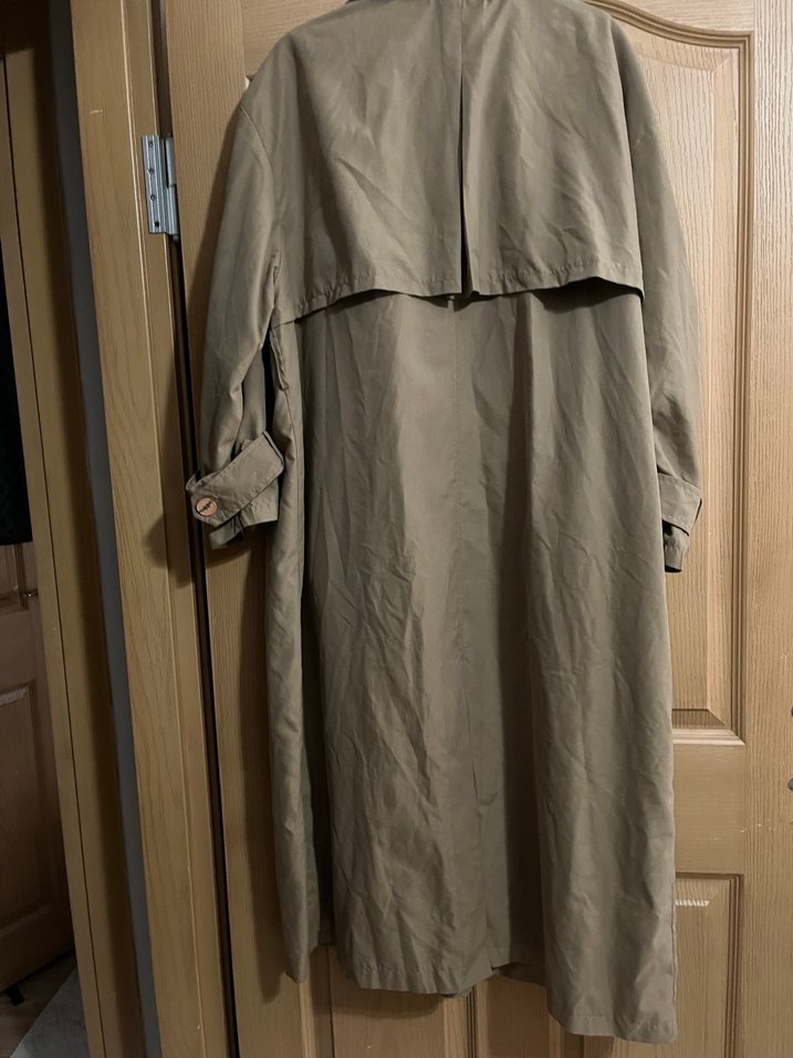 Bej Uzun Kadın Trençkot - Görsel 4