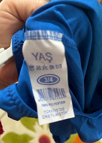 Renkli Baskılı Mavi Kız Mayo - Görsel 3