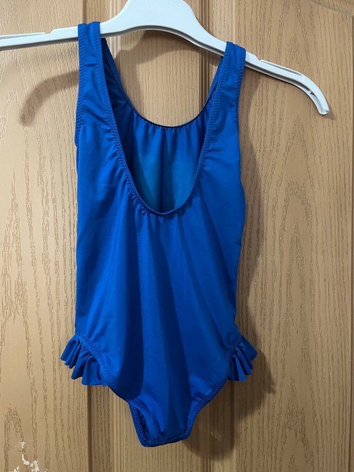 Renkli Baskılı Mavi Kız Mayo - Görsel 4