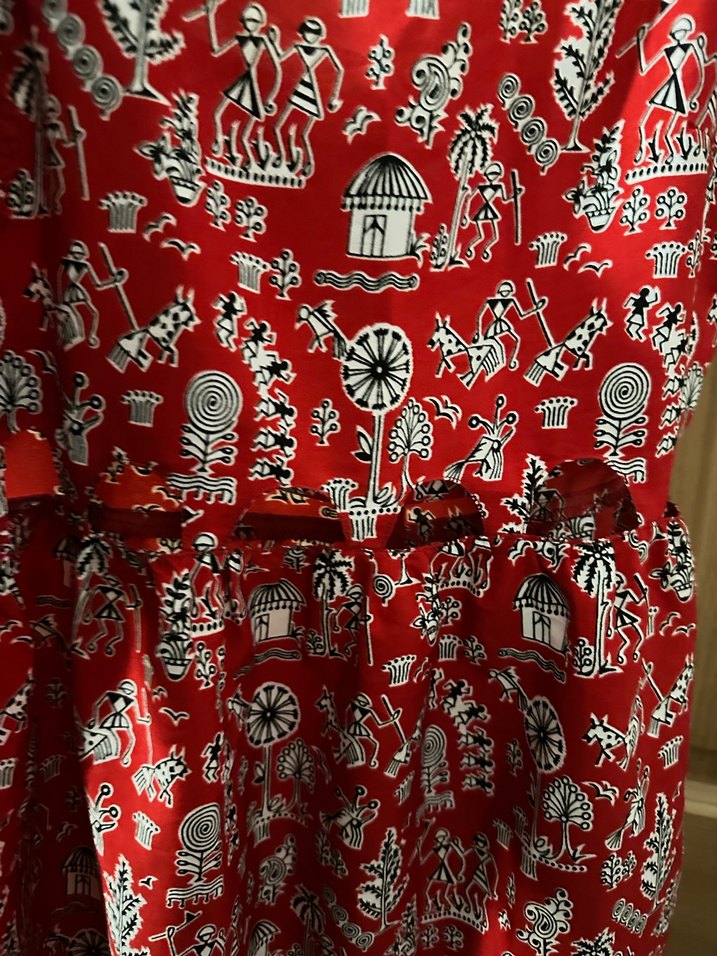 Kız Çocuk Renkli Bohem Yazlık Elbise - Görsel 4