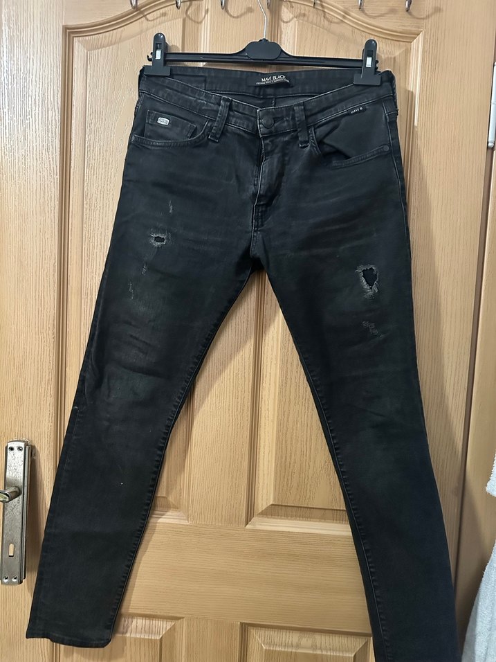Siyah Erkek Denim Jean Pantolon - Görsel 5