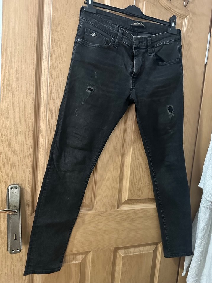 Siyah Erkek Denim Jean Pantolon - Görsel 2