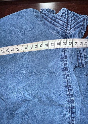 Lacivert V Yaka Kolsuz Salaş Keten Elbise - Görsel 9