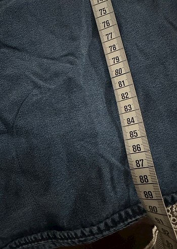 Lacivert V Yaka Kolsuz Salaş Keten Elbise - Görsel 10