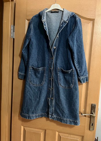 Mavi Jeans Düğmeli Midi Kadın Lacivert Denim Ceket