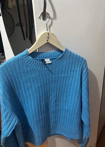 H&M Cmavi Fitilli Triko Kazak