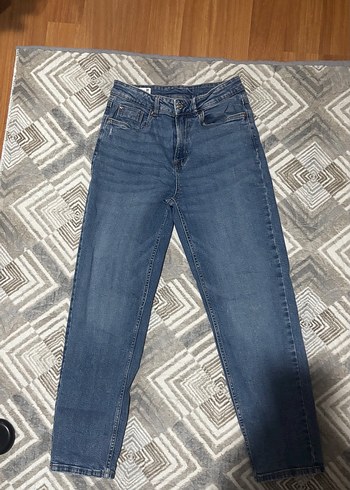 Stradivarius Mavi Mom Denim Jean