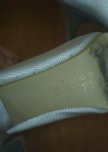 35 Beden gri Renk Gri Kadın Stiletto Topuklu Ayakkabı