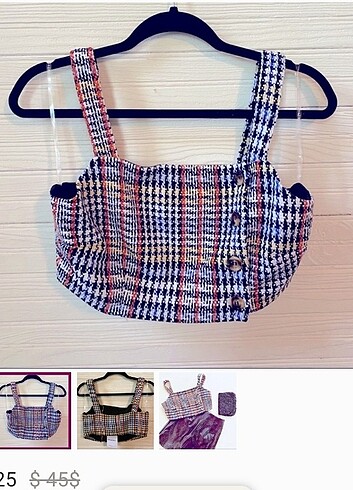 GLAMOROUS TWEED KISA ÜST 