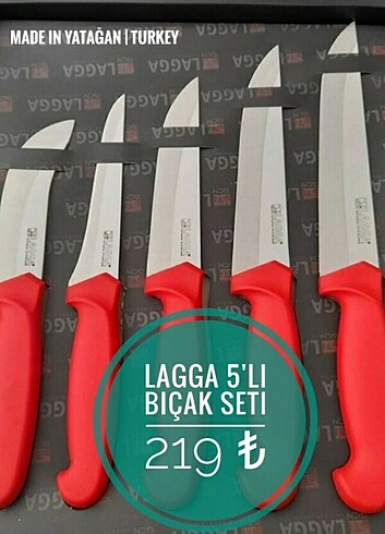 Lagga Yatağan Bıçak Seti