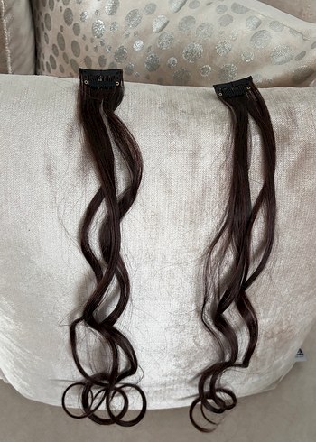 Koyu Kahverengi(kızıl kahve)Dalgalı Kadın Saç Aksesuarı - Görsel 6