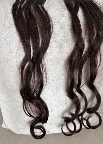 Koyu Kahverengi(kızıl kahve)Dalgalı Kadın Saç Aksesuarı - Görsel 8