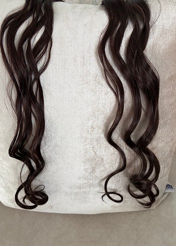 Koyu Kahverengi(kızıl kahve)Dalgalı Kadın Saç Aksesuarı - Görsel 7