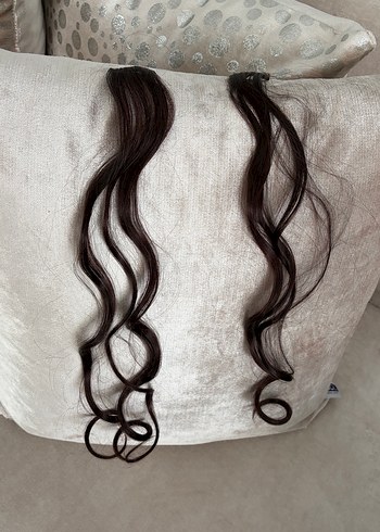 Koyu Kahverengi(kızıl kahve)Dalgalı Kadın Saç Aksesuarı - Görsel 5