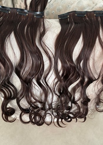 Koyu Kahverengi(kızıl kahve)Dalgalı Kadın Saç Aksesuarı - Görsel 10