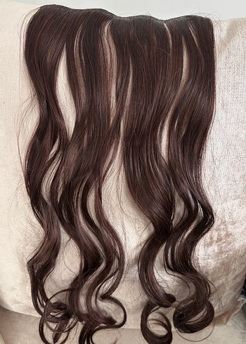 Koyu Kahverengi(kızıl kahve)Dalgalı Kadın Saç Aksesuarı - Görsel 3