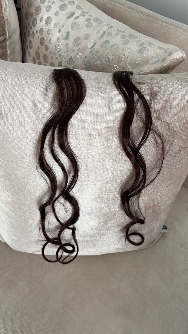 Koyu Kahverengi(kızıl kahve)Dalgalı Kadın Saç Aksesuarı - Görsel 5