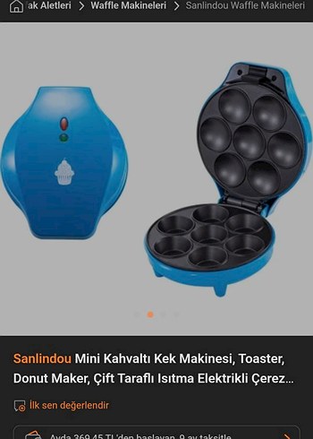 Siyah Mini Top Kek ve Sandviç Makinesi - Görsel 7