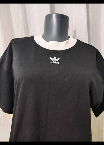 Adidas Siyah Midi Tişört Elbise - Görsel 4