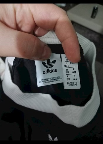 Adidas Siyah Midi Tişört Elbise - Görsel 5