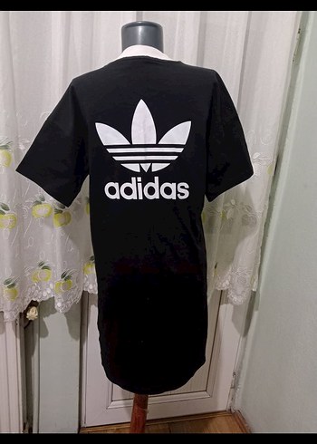 Adidas Siyah Midi Tişört Elbise - Görsel 2
