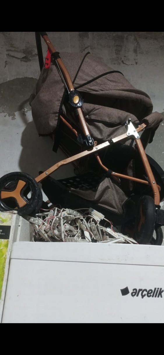 Kahverengi Gri Bebek Arabası - Görsel 2