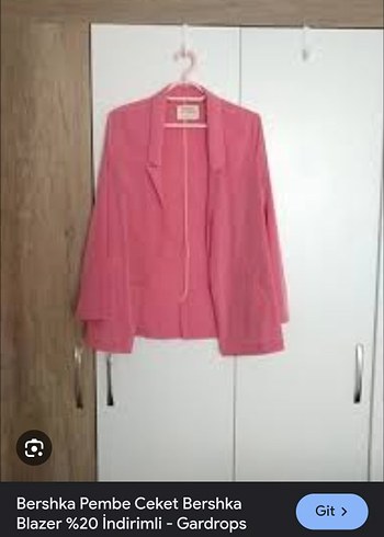 Pembe Düğmeli Kadın Blazer Ceket - Görsel 5