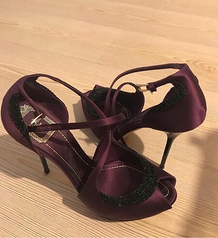 Dior Mürdüm Taşlı Abiye Ayakkabı