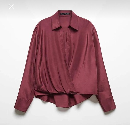 Mango woman anvelop saten bluz