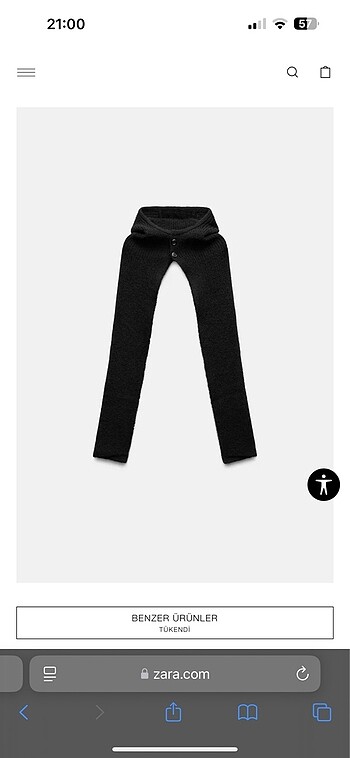 Zara kapüşonlu atkı