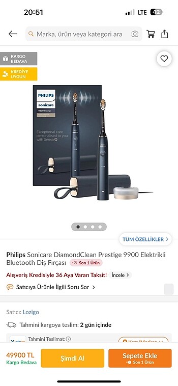Beden Renk Philips Sonicare 9900 Pembe Diş Fırçası