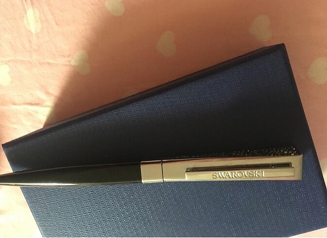 Swarovski Taşlı Kartlık ve Tükenmez Kalem Takımı - Görsel 4