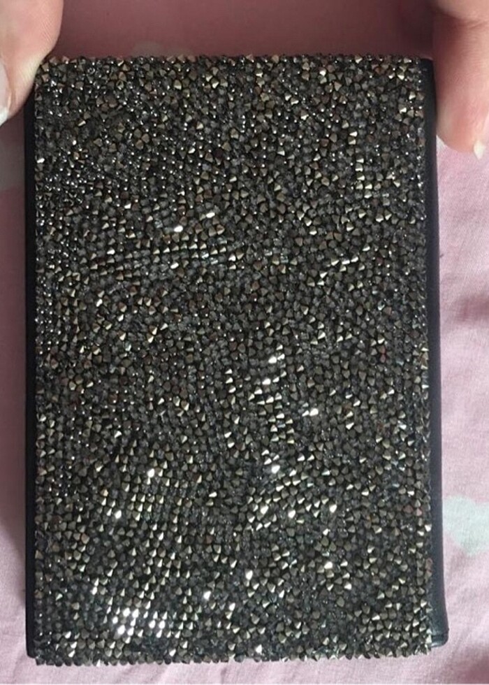 Swarovski Taşlı Kartlık ve Tükenmez Kalem Takımı - Görsel 3