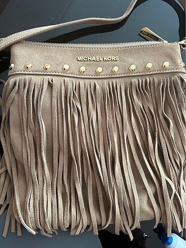Michael Kors Püsküllü Camel Çapraz Çanta