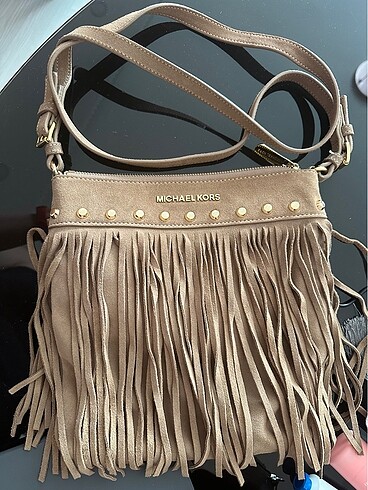 Michael Kors Michael Kors Püsküllü Camel Çapraz Çanta