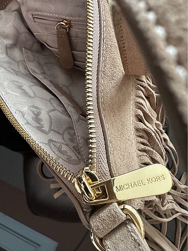Beden camel Renk Michael Kors Püsküllü Camel Çapraz Çanta