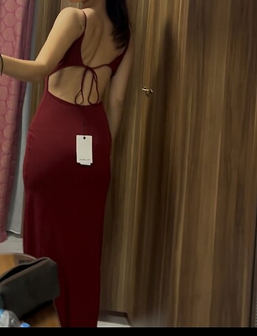 Pull and Bear Kırmızı elbise
